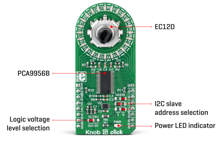 Mikroe MIKROE-3299旋钮G Click板